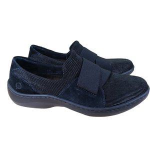 Born Woman's Black Leather & Fabric Slip-On Shoes